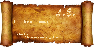 Lindner Emma névjegykártya